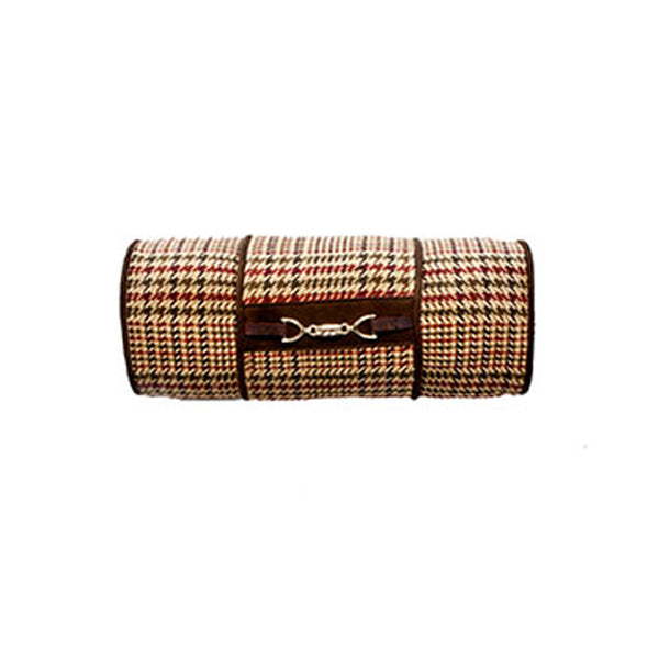 Houndstooth Plaid Neck Roll