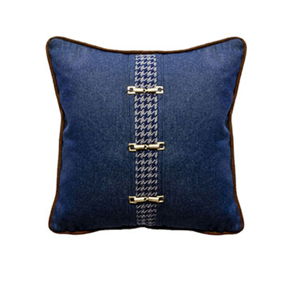 Denim Front Pillow