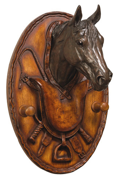 Equestrian Coat Hook Plaque
