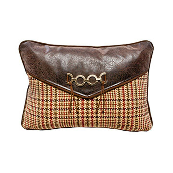 Houndstooth Plaid Envelope Pillow